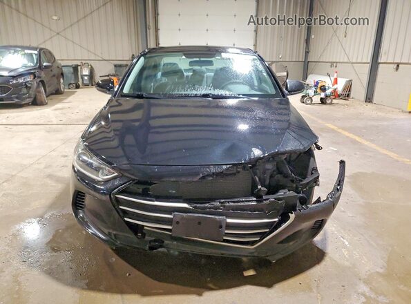 5NPD74LF5JH214619 2018 HYUNDAI ELANTRA Black Widok z przodu