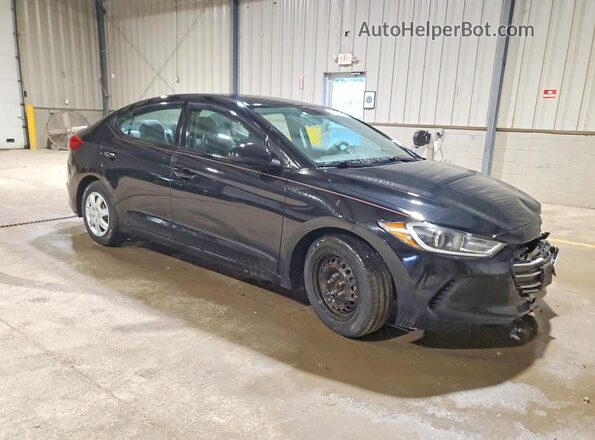 5NPD74LF5JH214619 2018 HYUNDAI ELANTRA Black Przód prawy