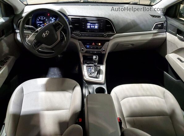 5NPD74LF5JH214619 2018 HYUNDAI ELANTRA Black Widok deski rozdzielczej