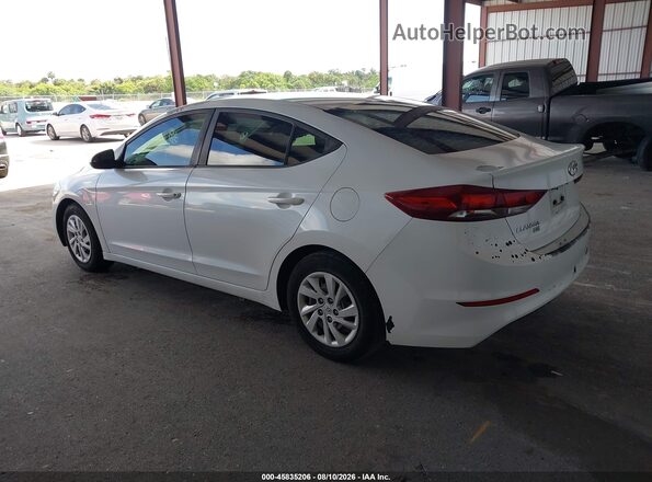 5NPD74LF5JH316261 2018 HYUNDAI ELANTRA White უკანა მარცხენა