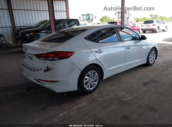 5NPD74LF5JH316261 2018 HYUNDAI ELANTRA White უკანა მარჯვენა