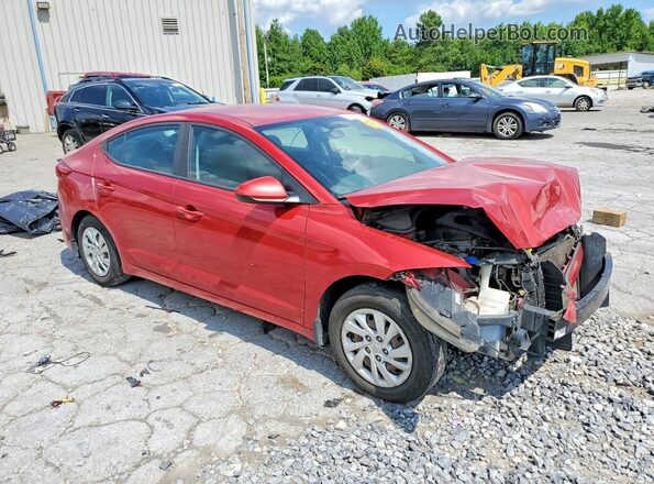 5NPD74LF5JH329804 2018 HYUNDAI ELANTRA Красный Передняя правая четверть