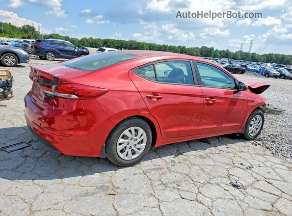 5NPD74LF5JH329804 2018 HYUNDAI ELANTRA Красный Задняя правая четверть