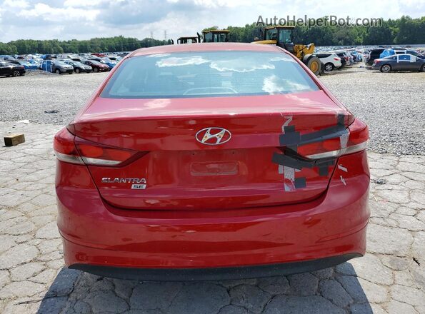 5NPD74LF5JH329804 2018 HYUNDAI ELANTRA Красный Вид сзади