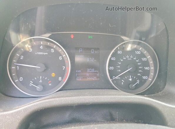 5NPD74LF5JH329804 2018 HYUNDAI ELANTRA Красный Вид щитка приборов