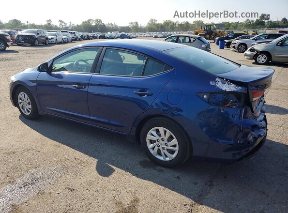5NPD74LF5JH353410 2018 HYUNDAI ELANTRA Blue უკანა მარცხენა
