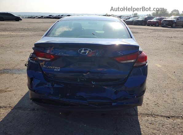 5NPD74LF5JH353410 2018 HYUNDAI ELANTRA Blue უკანა ხედი