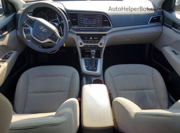 5NPD74LF5JH353410 2018 HYUNDAI ELANTRA Blue წინა პანელის ხედი