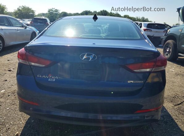 5NPD74LF5JH386097 2018 HYUNDAI ELANTRA Blue Widok z tyłu