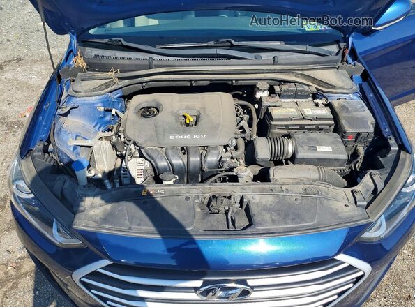 5NPD74LF5JH386097 2018 HYUNDAI ELANTRA Blue Widok wnętrza z tyłu