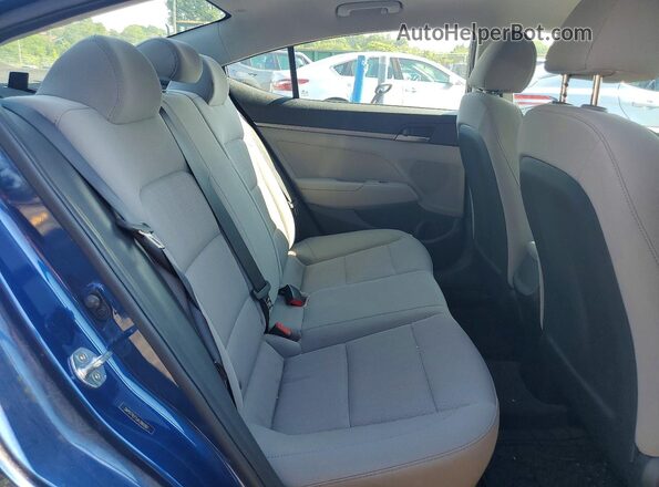 5NPD74LF5JH386097 2018 HYUNDAI ELANTRA Blue Widok tylnych siedzeń