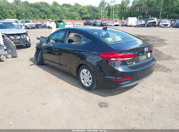 5NPD74LF5JH390540 2018 HYUNDAI ELANTRA Black Trasero izquierdo