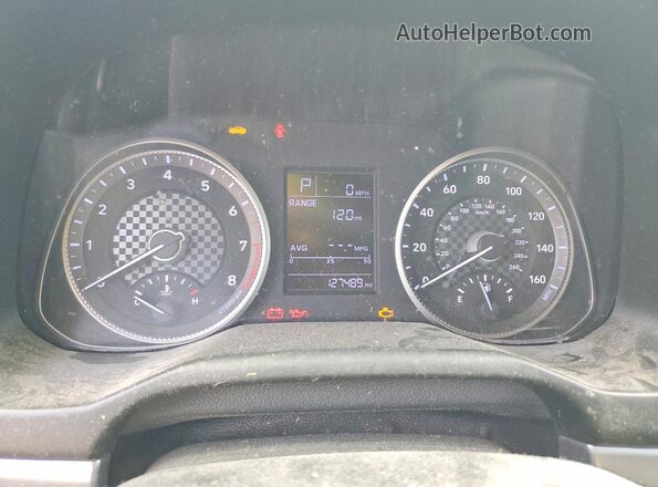 5NPD74LF5KH407256 2019 HYUNDAI ELANTRA White Вид щитка приладів