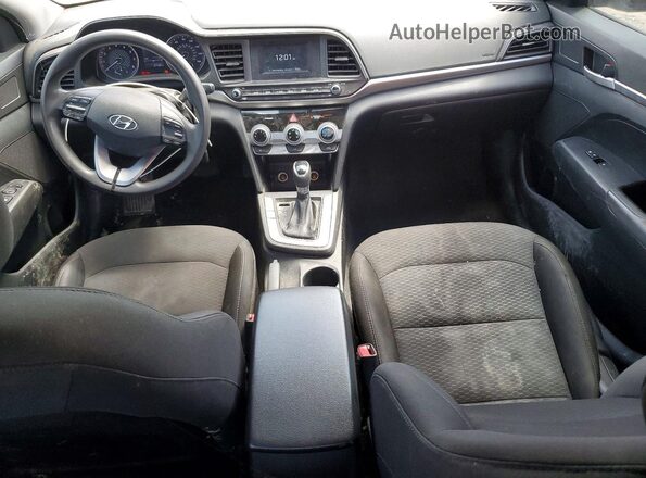 5NPD74LF5KH407256 2019 HYUNDAI ELANTRA White Вид панелі приладів