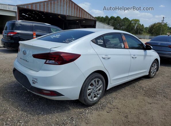 5NPD74LF5KH407256 2019 HYUNDAI ELANTRA White Задня права чверть