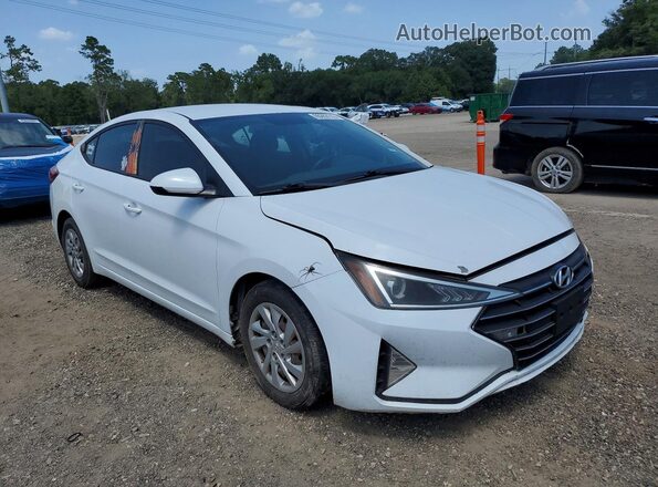 5NPD74LF5KH407256 2019 HYUNDAI ELANTRA White Передня права чверть