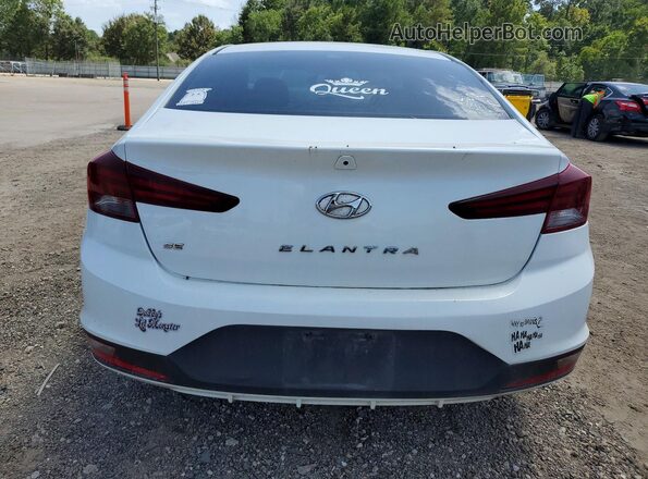 5NPD74LF5KH407256 2019 HYUNDAI ELANTRA White Вид ззаду