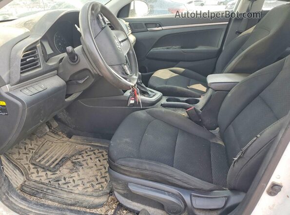 5NPD74LF5KH424641 2019 HYUNDAI ELANTRA White წინა სალონის ხედი