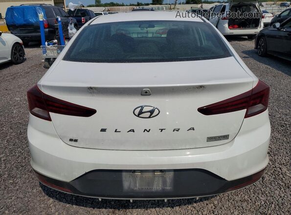 5NPD74LF5KH424641 2019 HYUNDAI ELANTRA White უკანა ხედი