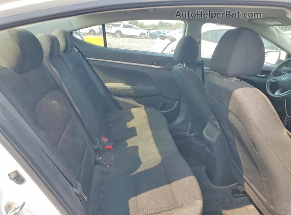 5NPD74LF5KH424641 2019 HYUNDAI ELANTRA White უკანა სავარძლების ხედი