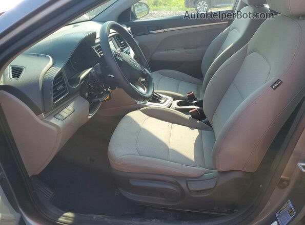 5NPD74LF5KH461365 2019 HYUNDAI ELANTRA Серый Вид салона спереди