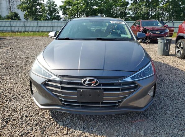 5NPD74LF5KH461365 2019 HYUNDAI ELANTRA Серый Вид спереди