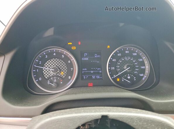 5NPD74LF5KH470874 2019 HYUNDAI ELANTRA Black Instrument cluster view