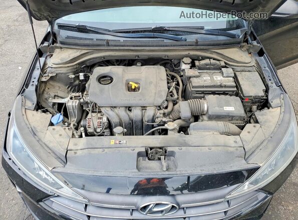 5NPD74LF5KH470874 2019 HYUNDAI ELANTRA Black Rear interior view