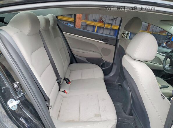 5NPD74LF5KH470874 2019 HYUNDAI ELANTRA Black Rear seats view
