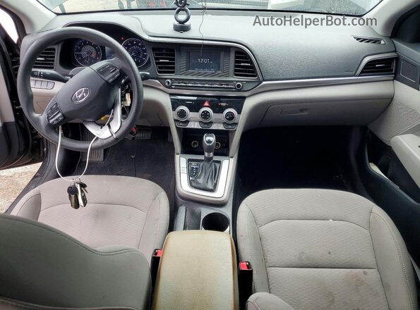 5NPD74LF5KH470874 2019 HYUNDAI ELANTRA Black Dashboard view