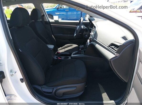 5NPD74LF5KH479946 2019 HYUNDAI ELANTRA White Widok wnętrza z przodu