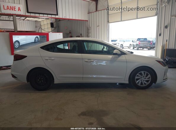 5NPD74LF5KH480420 2019 HYUNDAI ELANTRA White Rear interior view