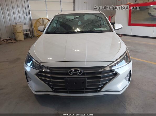 5NPD74LF5KH480420 2019 HYUNDAI ELANTRA White Instrument cluster view