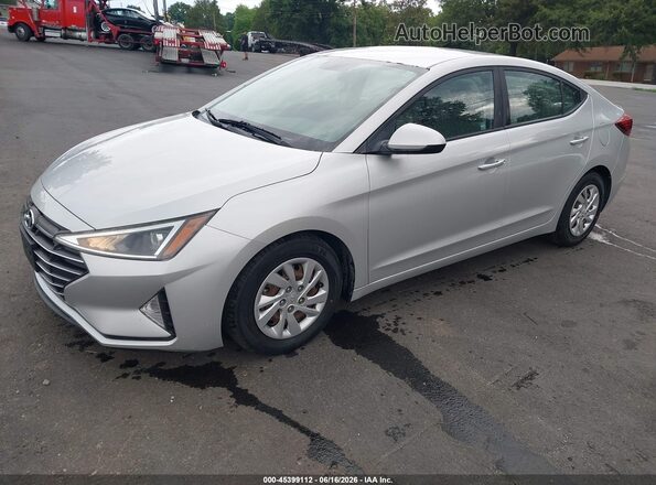 5NPD74LF5KH486640 2019 HYUNDAI ELANTRA Silver Առջևի ձախ երեք քառորդ տեսարան