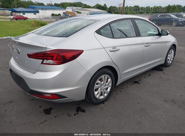 5NPD74LF5KH486640 2019 HYUNDAI ELANTRA Silver Հետևի աջ