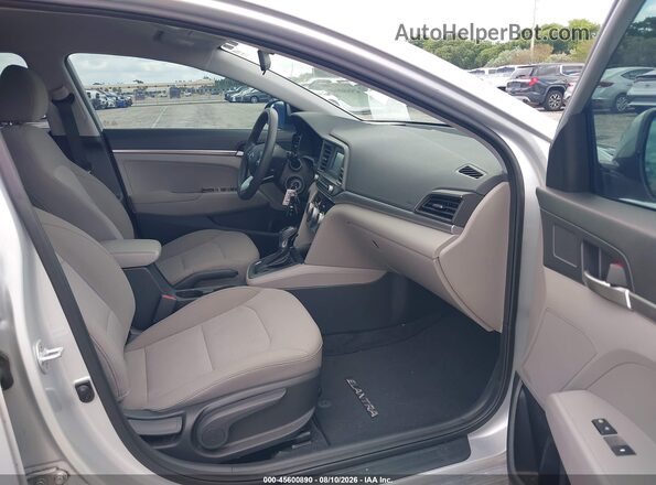5NPD74LF5KH487156 2019 HYUNDAI ELANTRA Silver Вид салону спереду