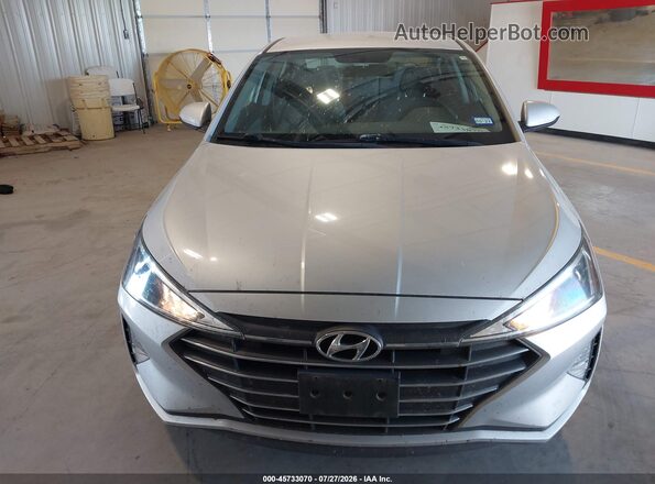 5NPD74LF5KH491238 2019 HYUNDAI ELANTRA Silver Front view