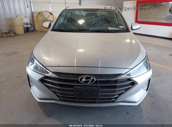 5NPD74LF5KH491238 2019 HYUNDAI ELANTRA Silver Instrument cluster view