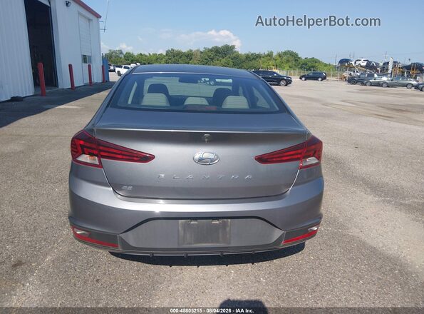 5NPD74LF5KH492938 2019 HYUNDAI ELANTRA Gray 