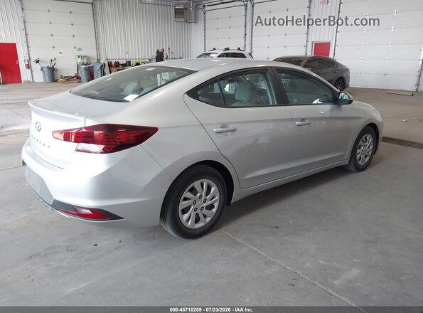 5NPD74LF5KH496634 2019 HYUNDAI ELANTRA Silver Հետևի աջ