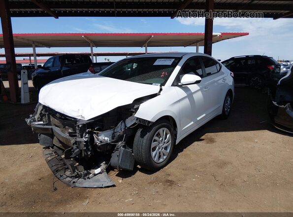 5NPD74LF5LH507603 2020 HYUNDAI ELANTRA White წინა მარცხენა ხედი სამი მეოთხედიდან