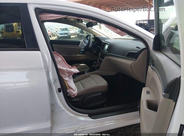 5NPD74LF5LH507603 2020 HYUNDAI ELANTRA White წინა სალონის ხედი