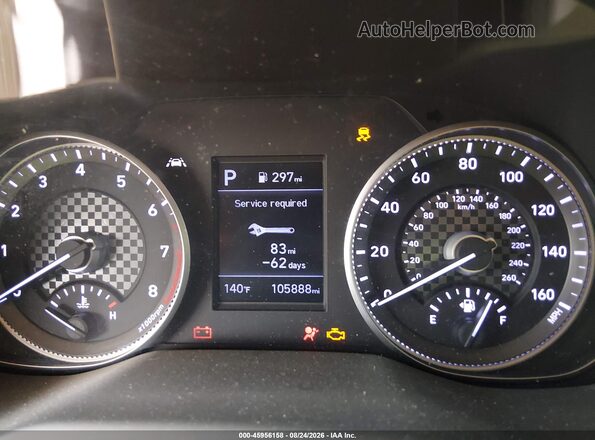 5NPD74LF5LH507603 2020 HYUNDAI ELANTRA White უკანა სავარძლების ხედი