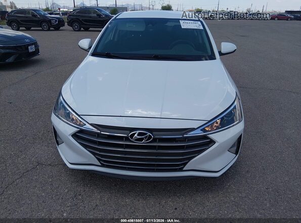 5NPD74LF5LH600119 2020 HYUNDAI ELANTRA White Widok zestawu wskaźników