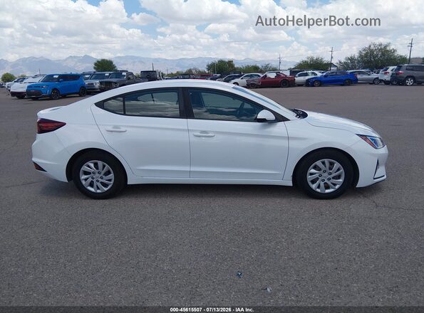 5NPD74LF5LH600119 2020 HYUNDAI ELANTRA White Widok wnętrza z tyłu