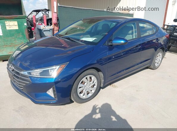 5NPD74LF5LH600525 2020 HYUNDAI ELANTRA Blue Առջևի ձախ երեք քառորդ տեսարան