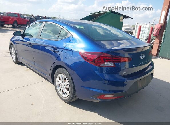 5NPD74LF5LH600525 2020 HYUNDAI ELANTRA Blue Հետևի ձախ
