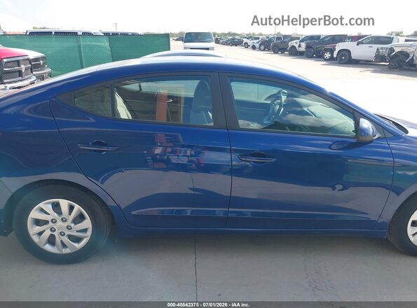 5NPD74LF5LH600525 2020 HYUNDAI ELANTRA Blue Սալոնի հետևի տեսք