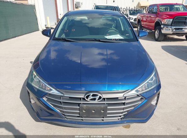 5NPD74LF5LH600525 2020 HYUNDAI ELANTRA Blue Սարքավորումների վահանակի տեսք