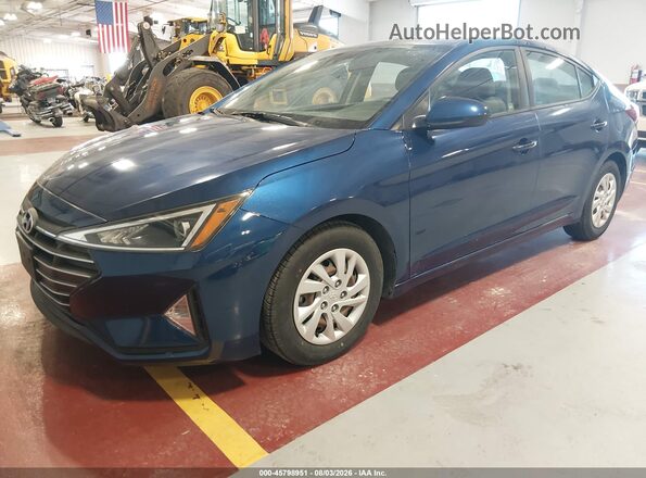 5NPD74LF5LH601318 2020 HYUNDAI ELANTRA Blue Առջևի ձախ երեք քառորդ տեսարան